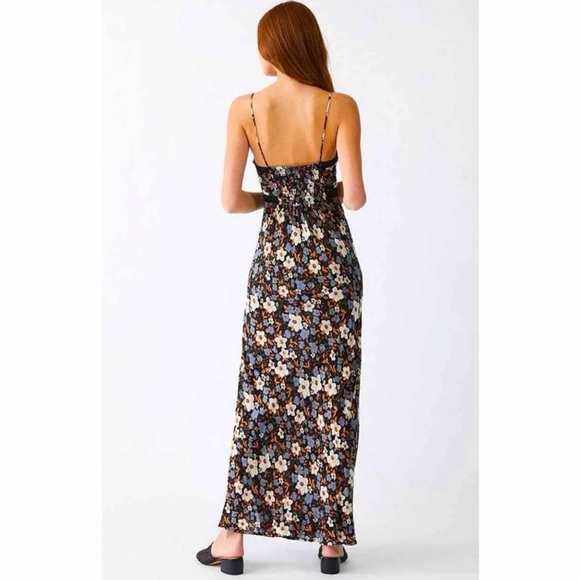 Intimately Free People “All I Wanted” Floral Black Slip Dress Size L - Picture 7 of 9